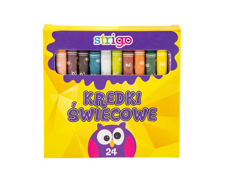 Kredki świecowe Strigo 24 kolory