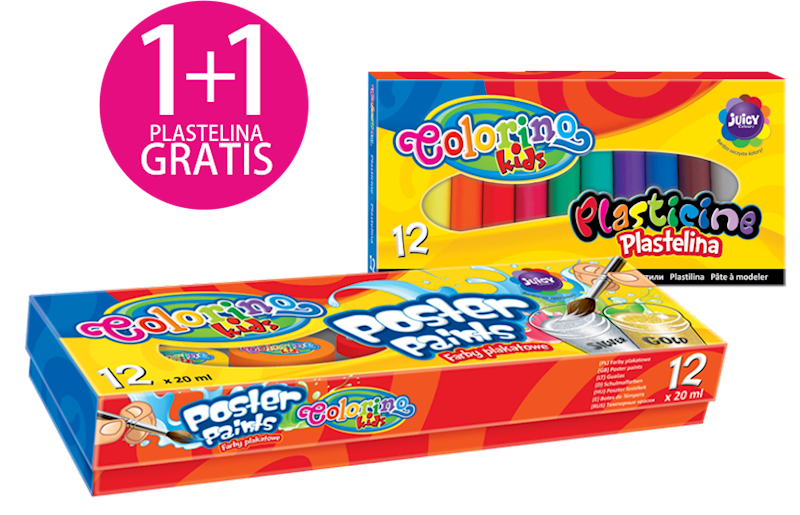 Farby plakat. 12 kol Colorino