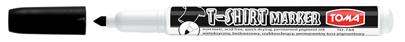 Marker Toma do T-shirt czarny TO-744