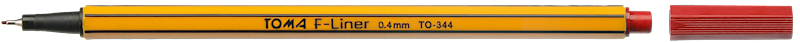 Cienkopis Toma 0,4mm czerwony TO-344