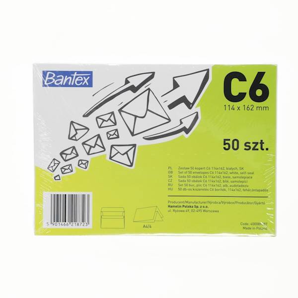 Koperta C6/50 SK biała