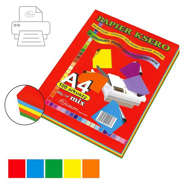 Papier ksero Protos A4/80g mix intens. 100ark 