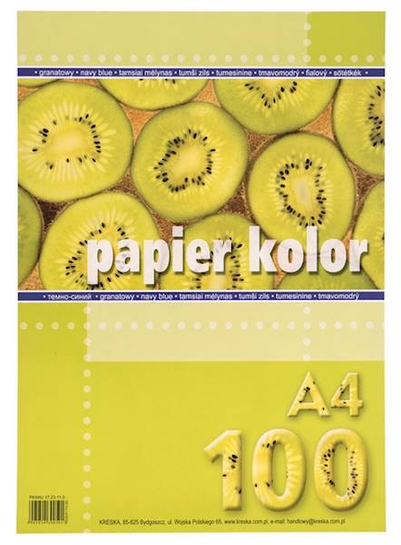 Papier ksero A4/100 ark granatowy Kreska