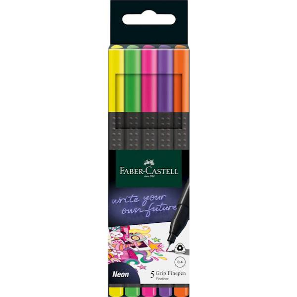 Cienkopis Faber-Castell Grip 5kol mix