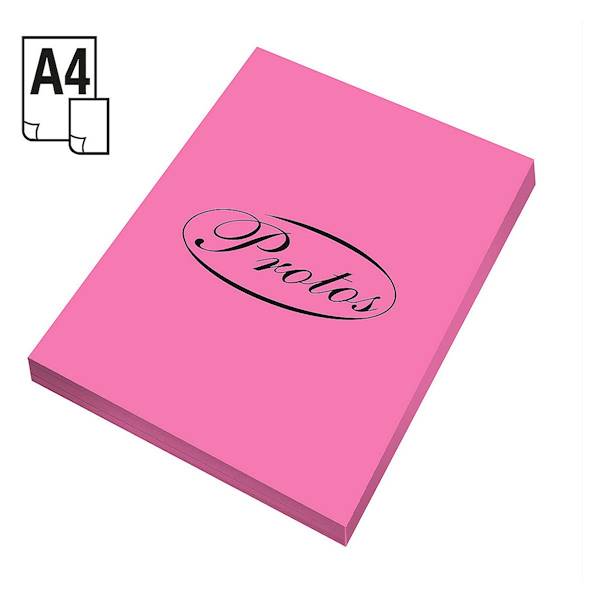 Papier ksero Protos A4/100ark różowy 80g