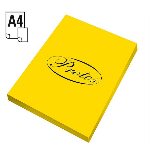 Papier ksero Protos A4/100ark żółty 80g