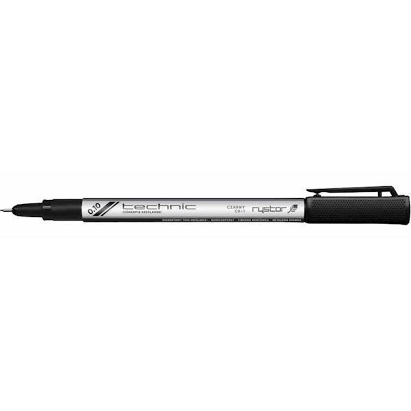 Cienkopis kreślarski Rystor CK-1 czarny 0,1mm