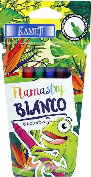 Flamastry Kamet Bianco 6 kolorów
