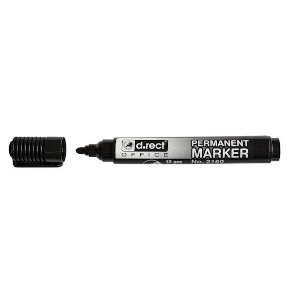 Marker permanentny D.rect 2160 okr. czarny 