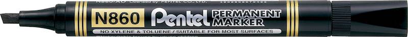 Marker Pentel N860 czarny ścięty