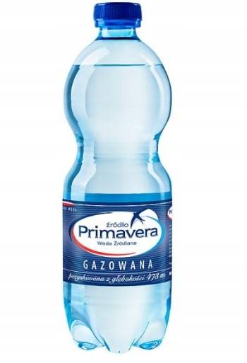 Woda Primavera 0,5l gazowana