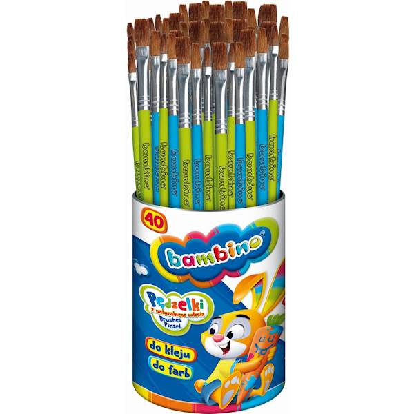 Pędzelki szkolne Bambino