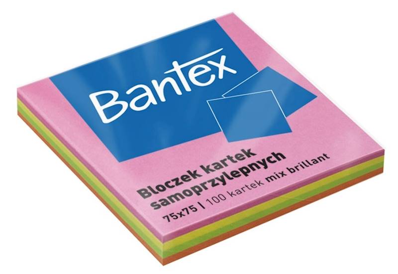 Karteczki samoprzylepne Neon 75x75 4 kol