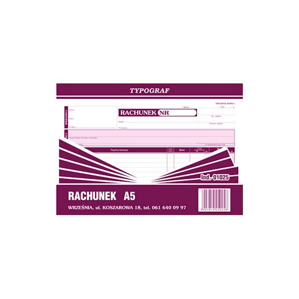 D. Rachunek Typograf 01025