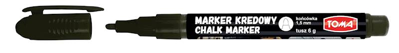 Marker kredowy Toma 1,5mm czarny
