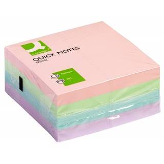 Kostka samop. pastel Q-connect mix 76x76