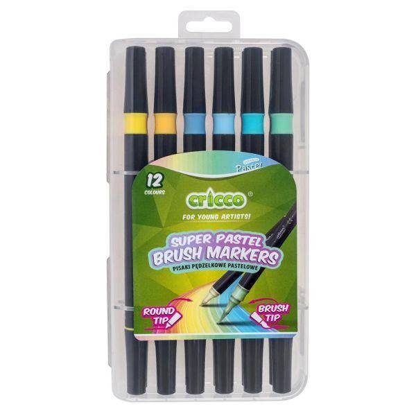 Pisaki pędzelkowe pastelowe Faber-Castell 12kol