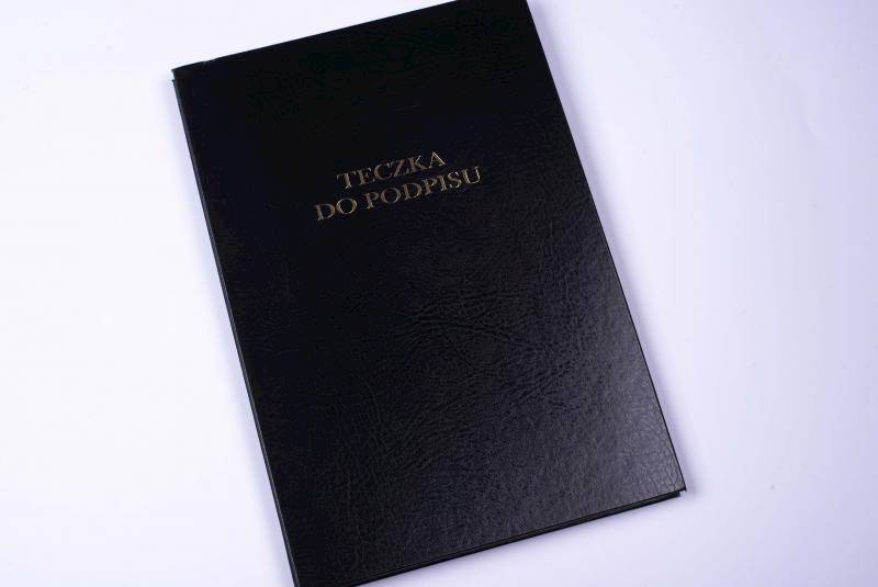 Teczka do podpisu Barbara czarna 10stron