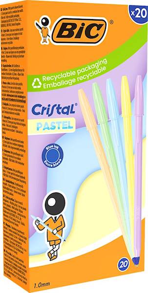 DLUGOPIS BIC CRISTAL PASTEL 302550 NIEB