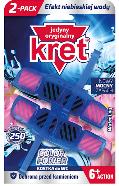 WC KOSZYK KRET 2x40g barwiąca wodę mix