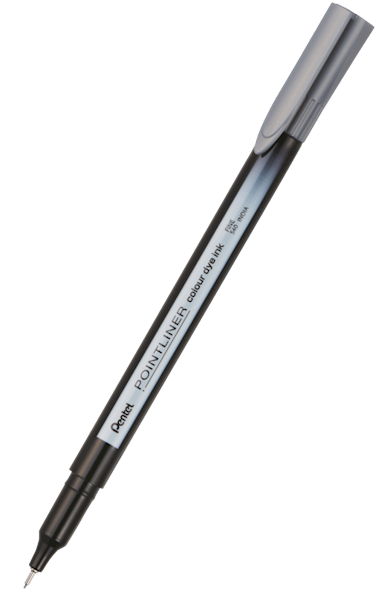 Cienkopis Pentel grey