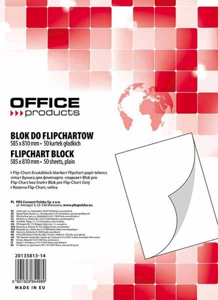 Blok do flipchartów 50 kartek gładki 65x100 Office