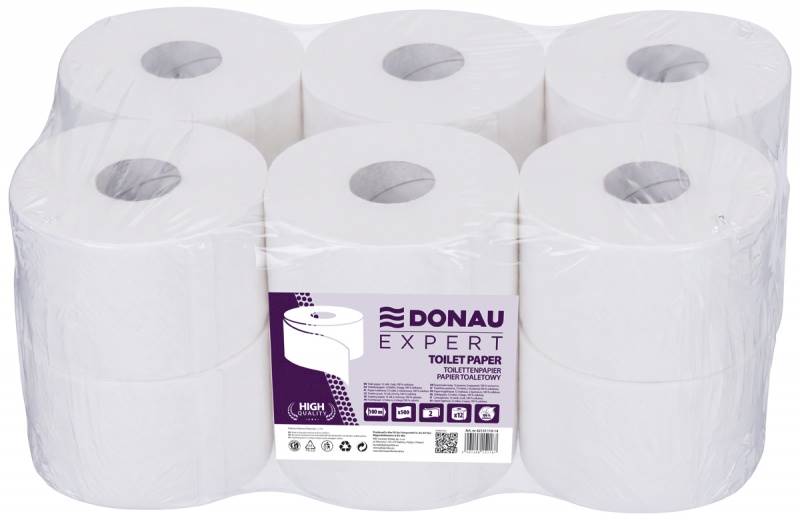 Papier toalet Jumbo Donau Expert biały 2w 12rolek