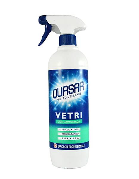 Płyn do mycia szyb Vetri z amoniakiem Quasar spray 580 ml (KOD 5550)