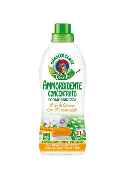 Skoncentrowany płyn do zmiękczania tkanin ekologiczny o zapachu Kwiatu Bawełny Chante Clair 31 płukań 625 ml (KOD 5809)