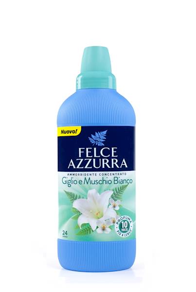 Płyn do płukania i zmiękczania tkanin skoncentrowany Białe Piżmo i Lilia Felce Azzurra 24 prania 600 ml (KOD 6278)