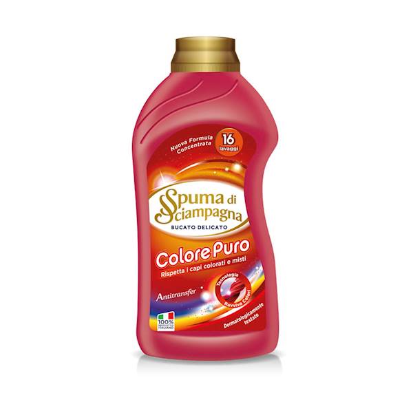 Płyn do prania kolorowych tkanin COLORE PURO Spuma di Siampagna 16 prań 800 ml KOD 5427)