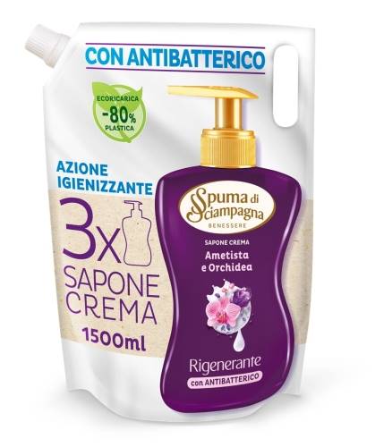 Mydło w płynie Orchidea i Ametyst Spuma di Sciampagna Uzupełnienie1500 ml (KOD 6473)
