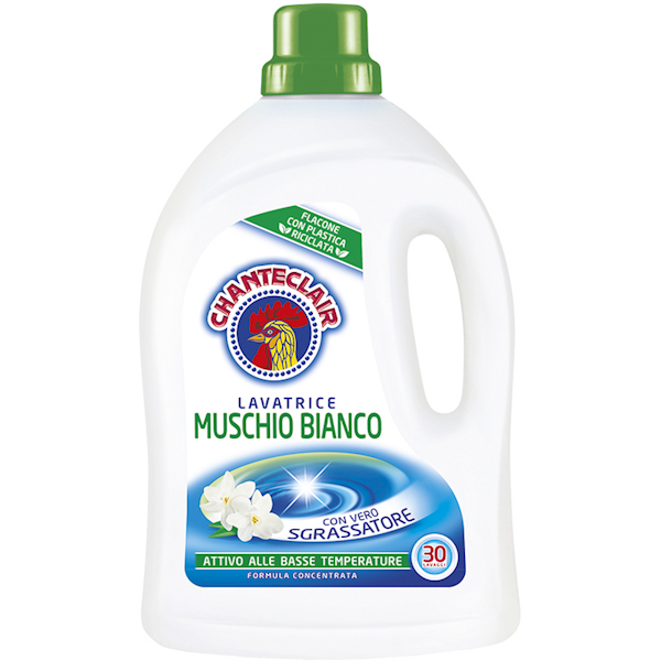 Płyn do prania z odtłuszczaczem Lavatrice Białe Piżmo Chante Clair 30 prań 1350 ml (KOD 6549)