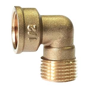 Kolano # 1/2" nyplowe mosiądz normal WZ (KOD 4933)