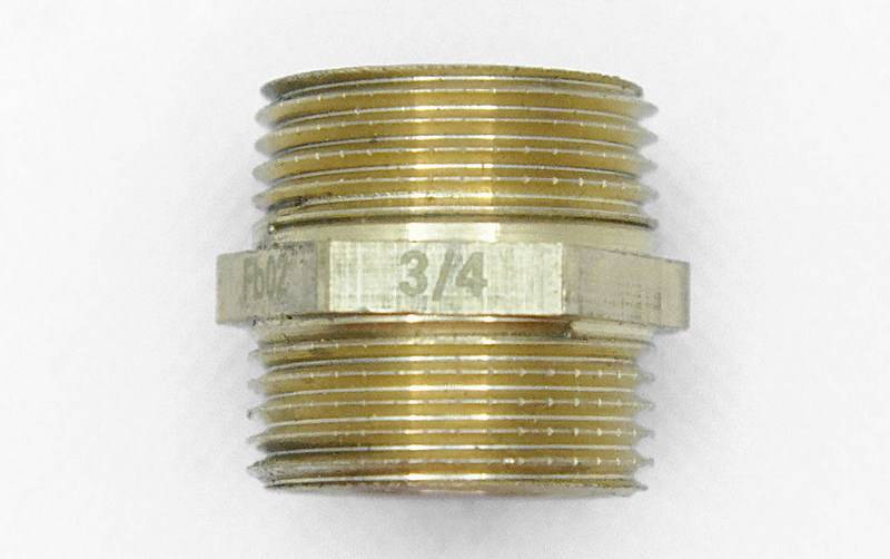 Nypel # 3/4" mosiądz normal krótki (KOD 4936)