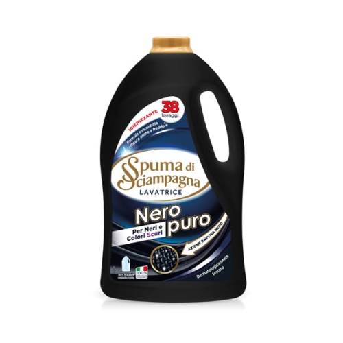 Płyn do prania NeroPuro do czarnych i ciemnych tkanin Spuma di Sciampagna 38 prań 1710 ml (KOD 6905)