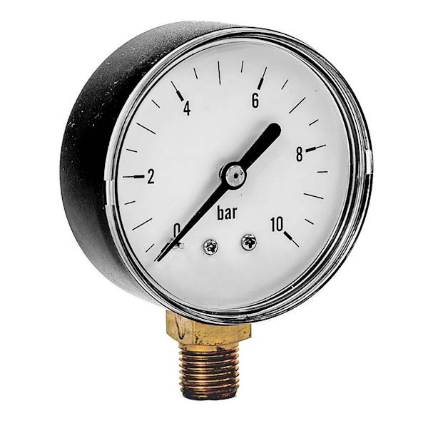 Manometr 63 mm. 1/4" 0-10 bar Radialny G 1/4"200/1