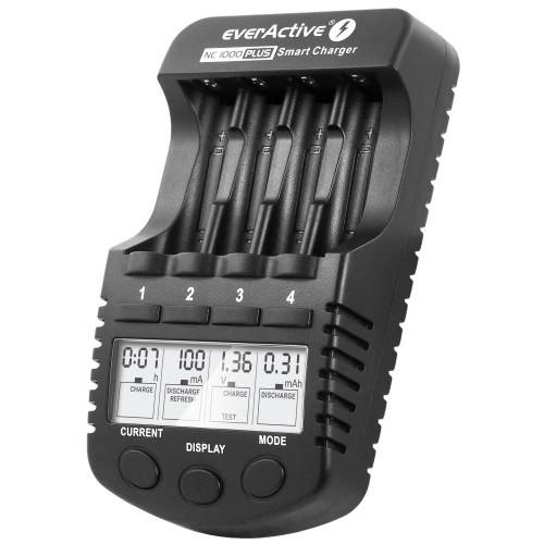 Ładowarka akumulatorów EverActive NC-1000 PLUS (KOD 7188)