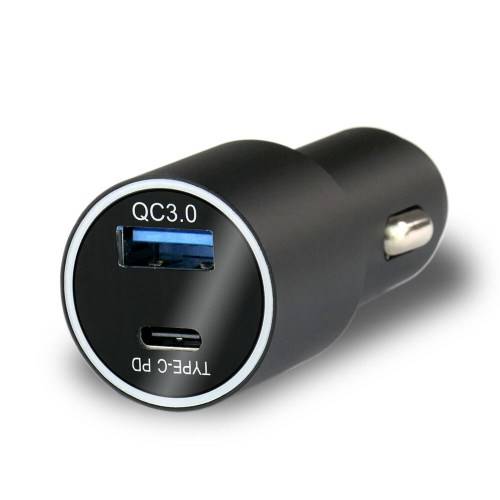 Ładowarka samochodowa everActive CC-20Q z gniazdem USB QC3.0 i USB-C PD 36W