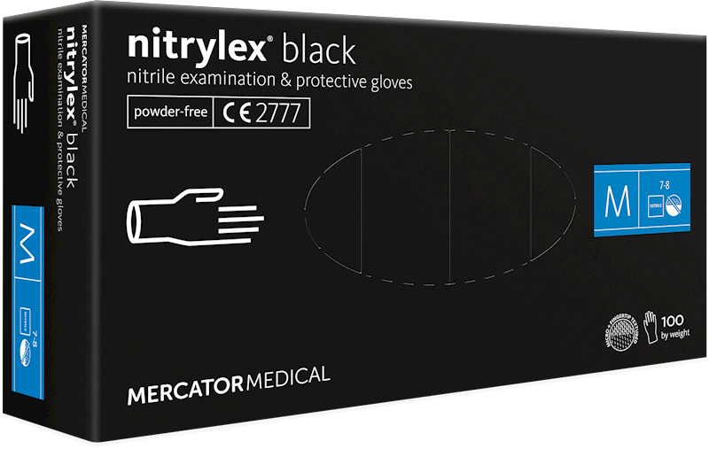 Rękawice NITRYLEX BLACK roz.S