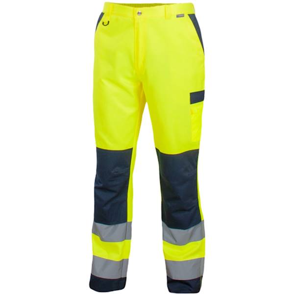 Spodnie do pasa DROGOWIEC żółte roz.XXL