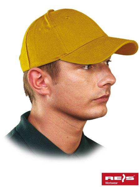 Czapka z daszkiem CZLUX żółta