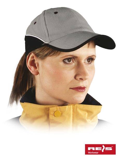 Czapka z daszkiem CZTOP szaro-czarna