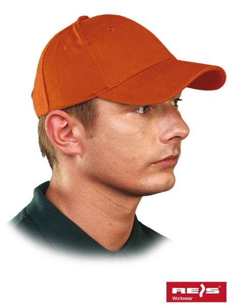 Czapka z daszkiem CZLUX pomarańczowa