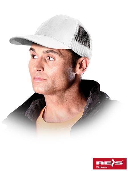 Czapka z daszkiem CZMESH biała