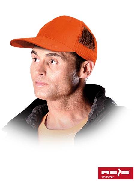 Czapka z daszkiem CZMESH pomarańczowa