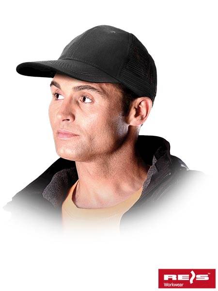 Czapka z daszkiem CZMESH czarna