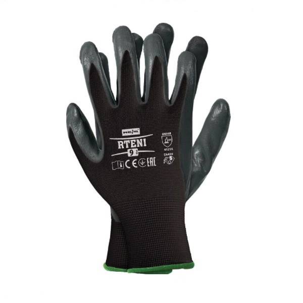 Rękawice RTENI czarne roz.9