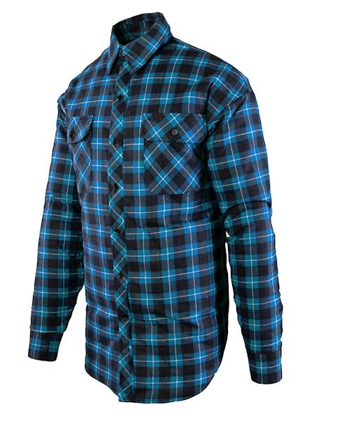 Koszula flanelowa ocieplana niebieska roz.S