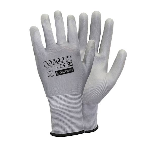 Rękawice X-TOUCH szare roz.10